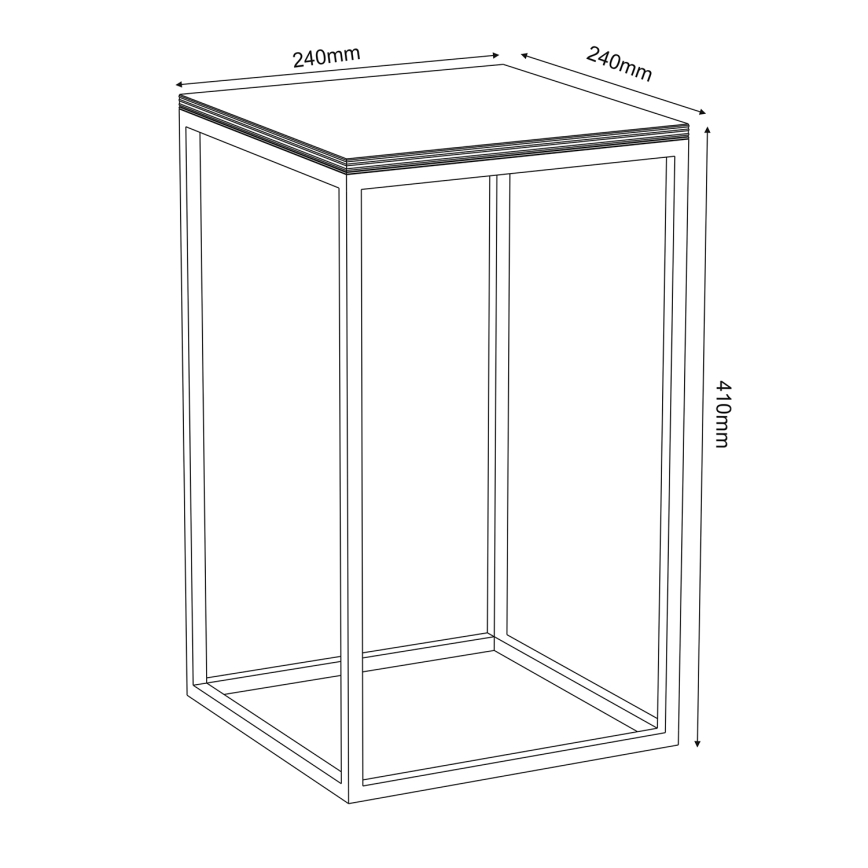 Soporte para flores 40x24 cm blanco