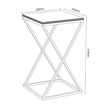 Soporte para flores 40x24 cm blanco