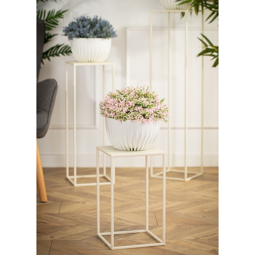 Soporte para flores 40x24 cm color crema