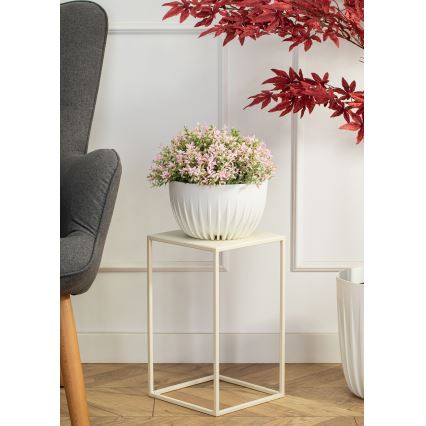 Soporte para flores 40x24 cm color crema