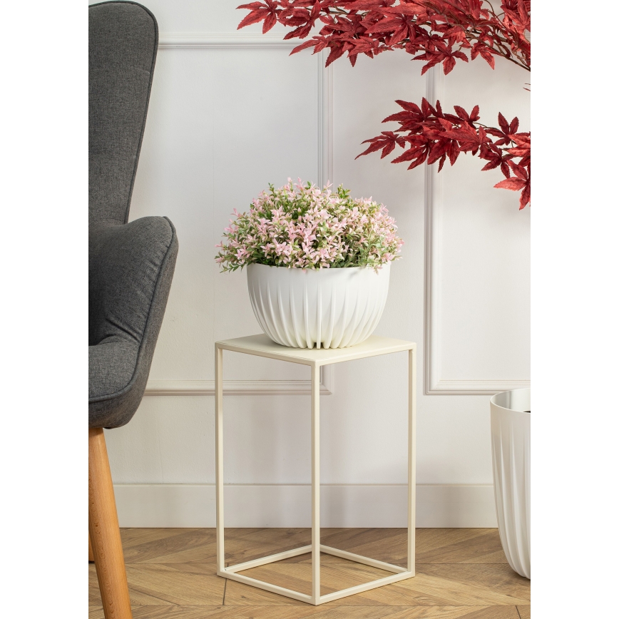 Soporte para flores 40x24 cm color crema