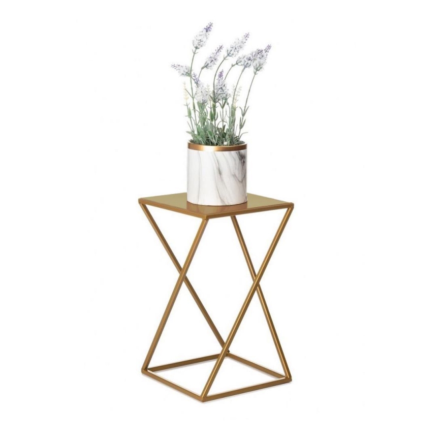 Soporte para flores 40x24 cm dorado