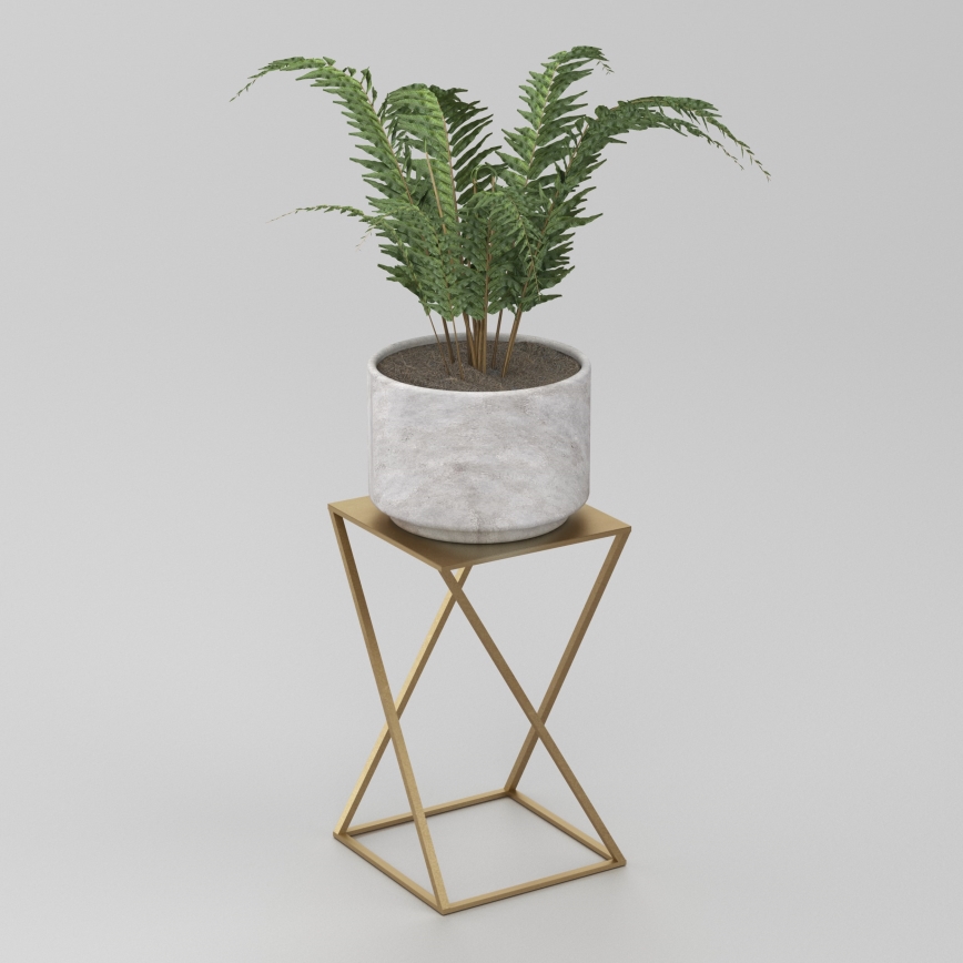 Soporte para flores 40x24 cm dorado