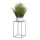 Soporte para flores 40x24 cm gris