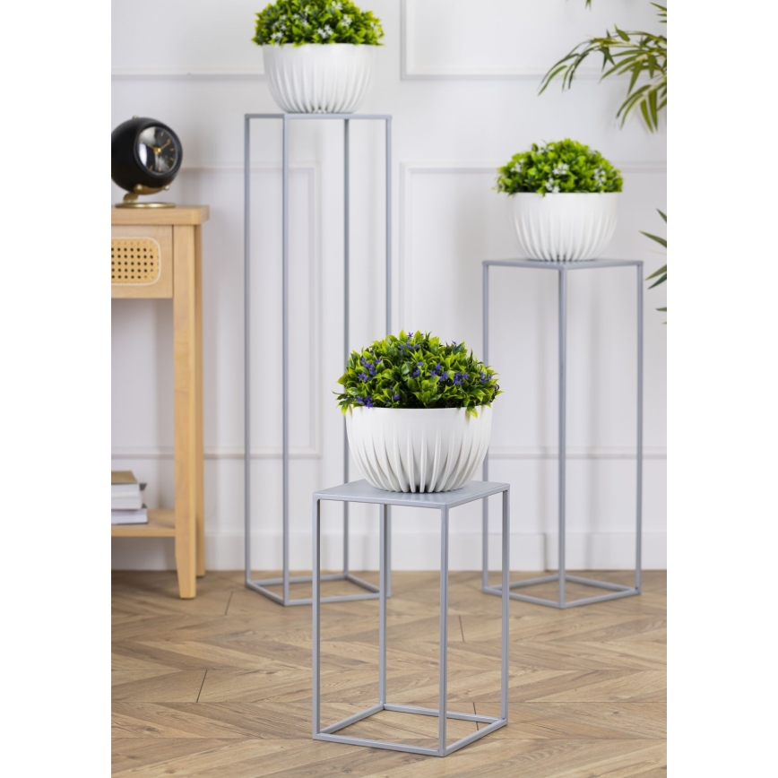 Soporte para flores 40x24 cm gris