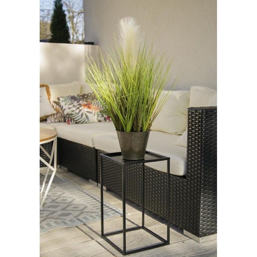 Soporte para flores 40x24 cm negro