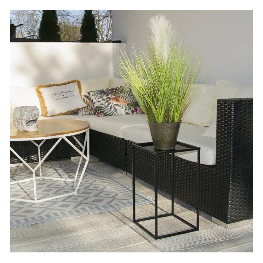 Soporte para flores 40x24 cm negro