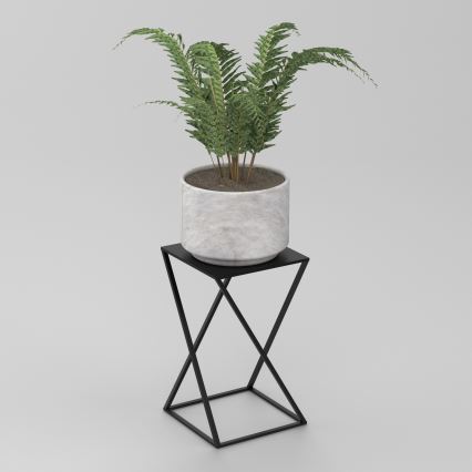 Soporte para flores 40x24 cm negro