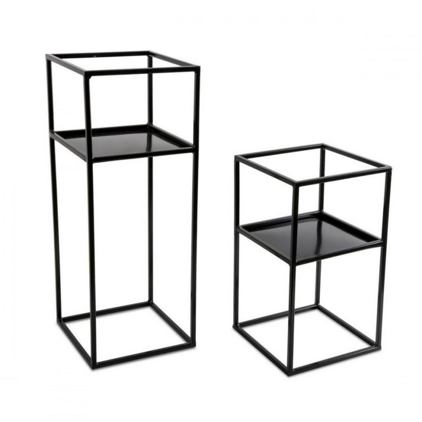 Soporte para flores 40x24 negro