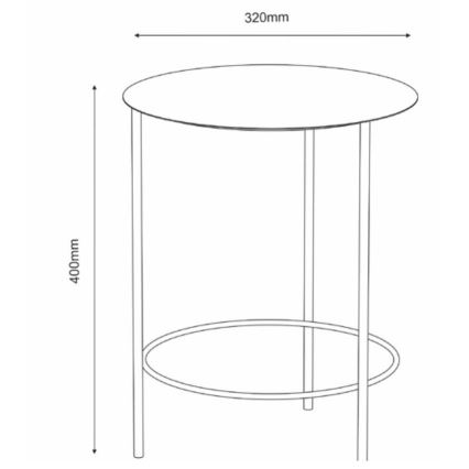 Soporte para flores 40x32 cm blanco