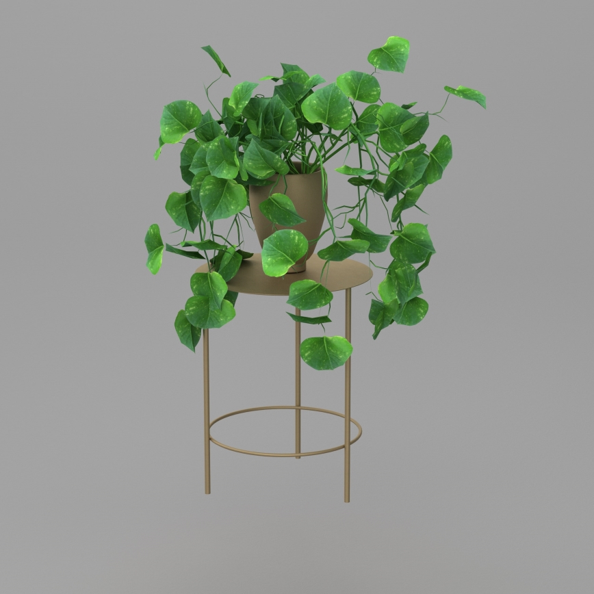 Soporte para flores 40x32 cm dorado