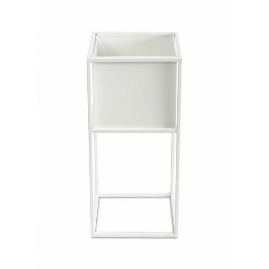 Soporte para flores 50x24 cm blanco