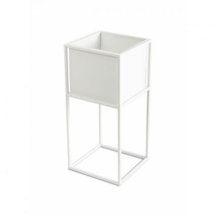 Soporte para flores 50x24 cm blanco