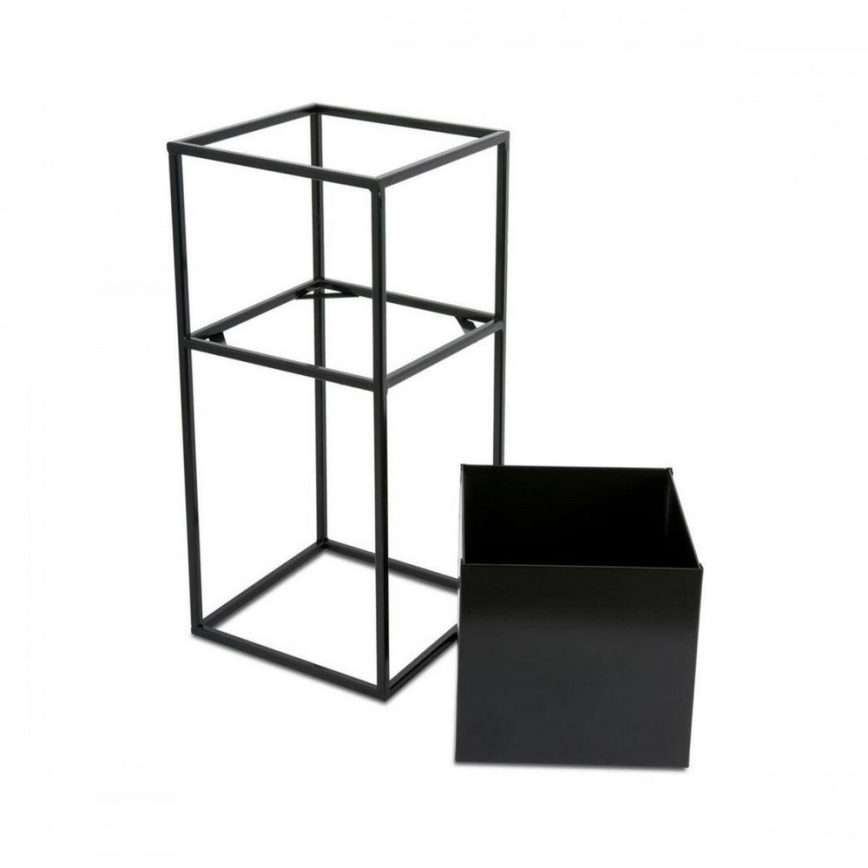 Soporte para flores 50x24 cm negro