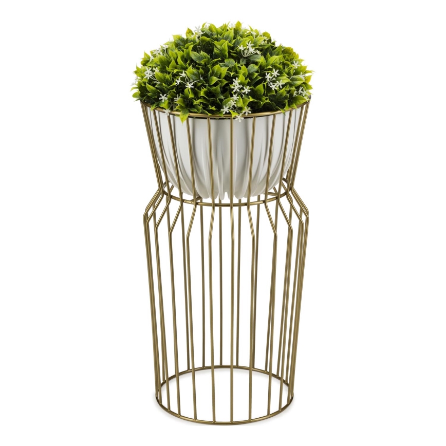 Soporte para flores 50x26 cm dorado