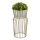 Soporte para flores 50x26 cm dorado