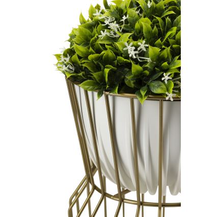 Soporte para flores 50x26 cm dorado