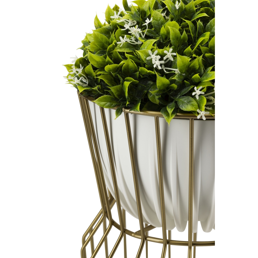 Soporte para flores 50x26 cm dorado