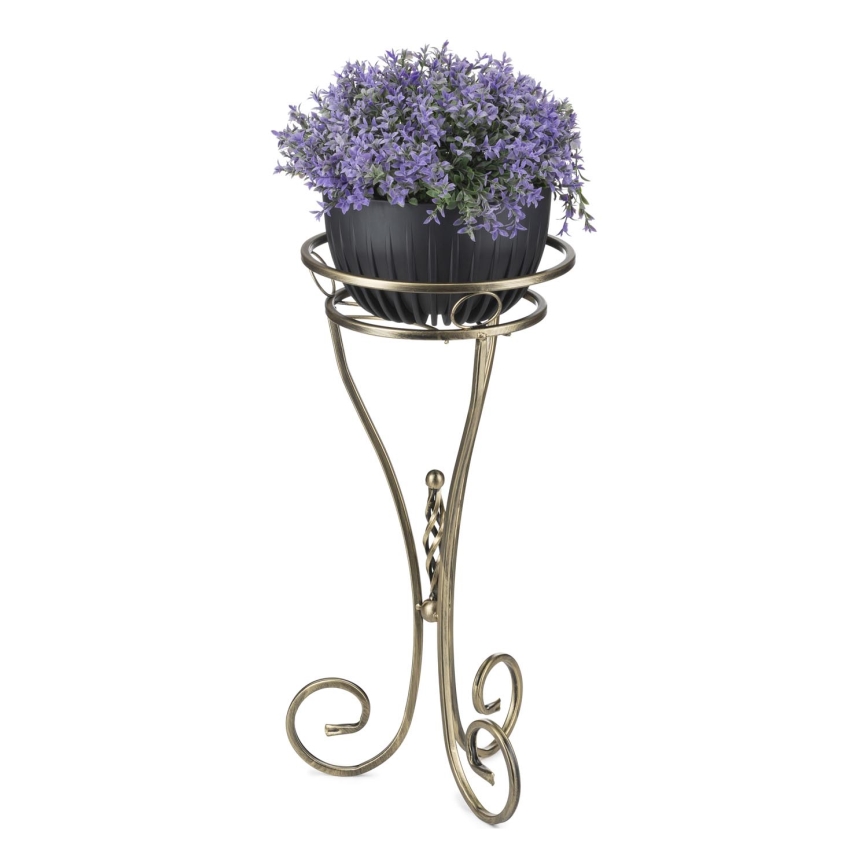 Soporte para flores 60x28 cm dorado