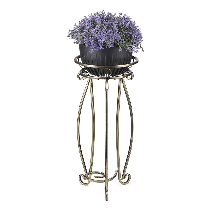Soporte para flores 62x28 cm dorado