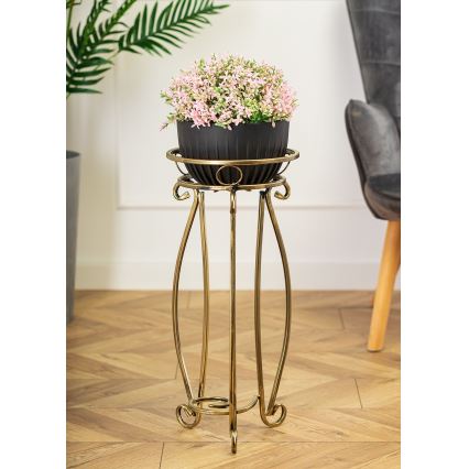 Soporte para flores 62x28 cm dorado