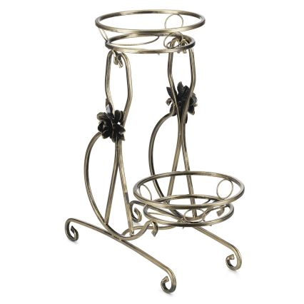 Soporte para flores 64x54 cm dorado