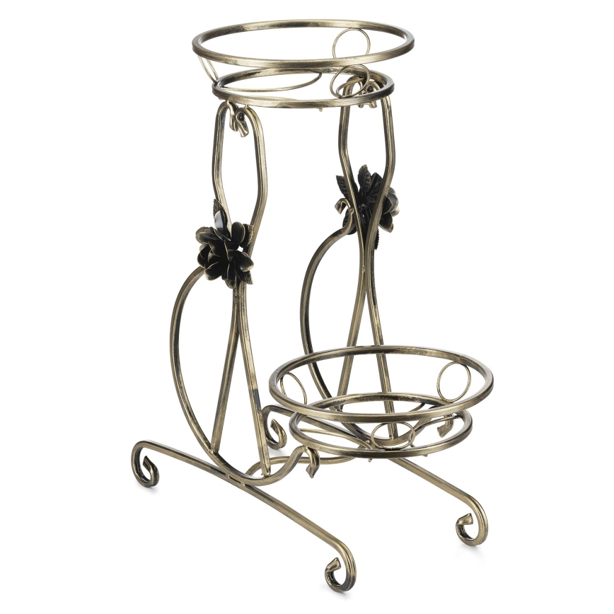 Soporte para flores 64x54 cm dorado