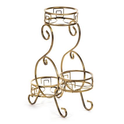 Soporte para flores 64x60 cm dorado