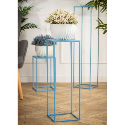 Soporte para flores 70x24 cm azul
