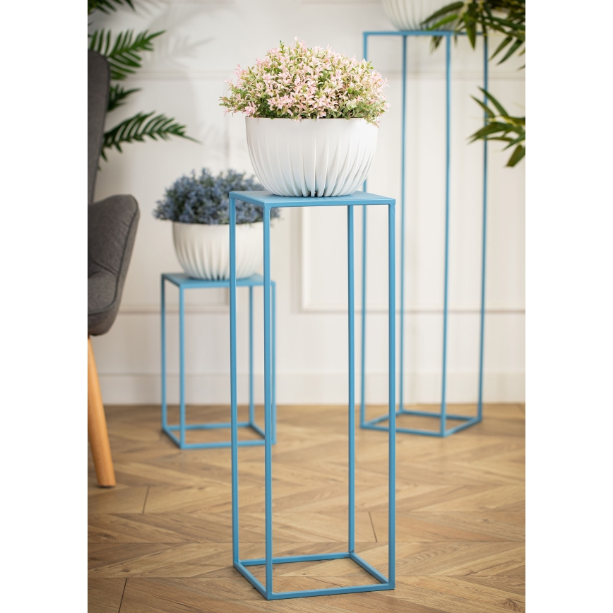 Soporte para flores 70x24 cm azul