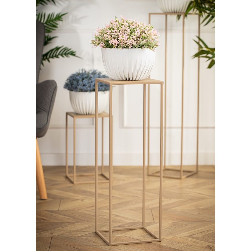 Soporte para flores 70x24 cm beige