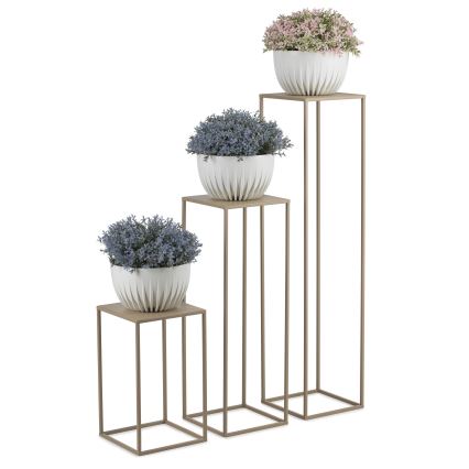 Soporte para flores 70x24 cm beige