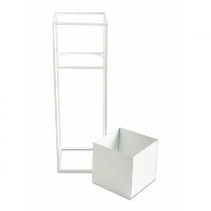 Soporte para flores 70x24 cm blanco