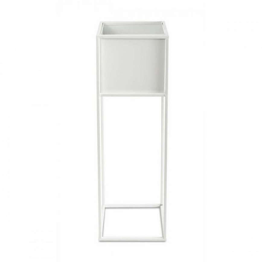 Soporte para flores 70x24 cm blanco