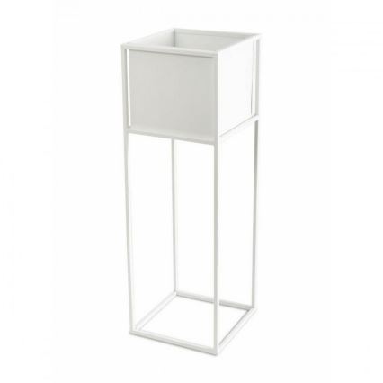 Soporte para flores 70x24 cm blanco