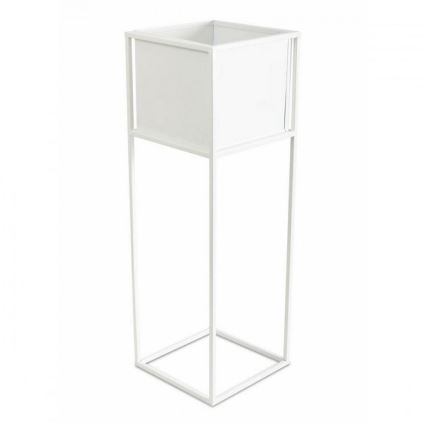 Soporte para flores 70x24 cm blanco