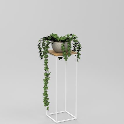 Soporte para flores 70x24 cm blanco