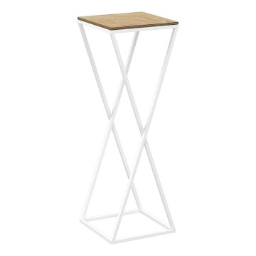 Soporte para flores 70x24 cm blanco