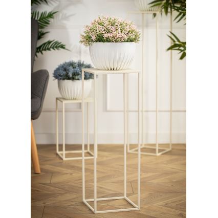 Soporte para flores 70x24 cm color crema