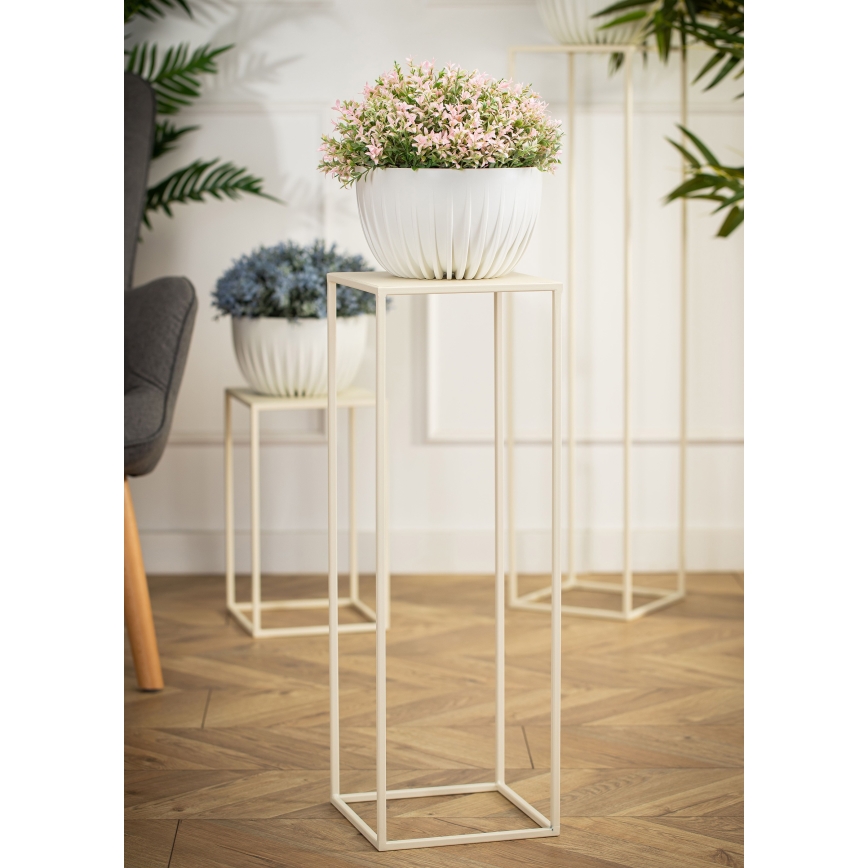 Soporte para flores 70x24 cm color crema
