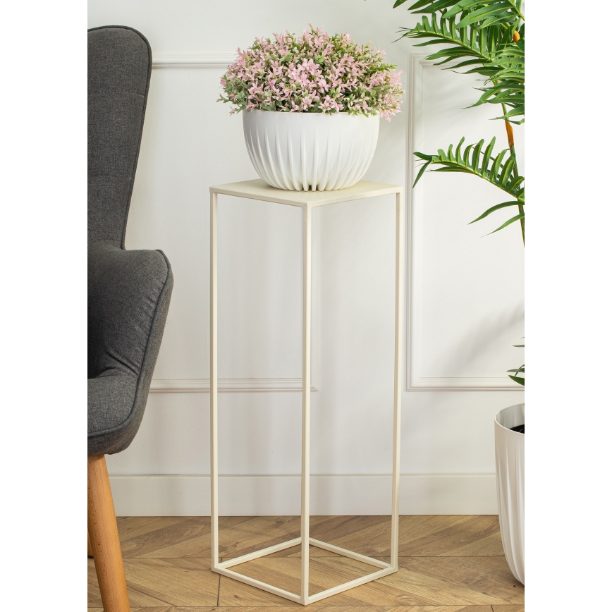 Soporte para flores 70x24 cm color crema