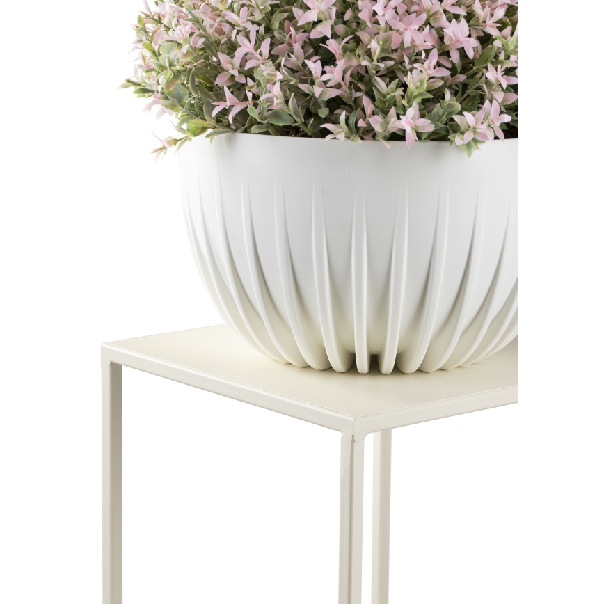 Soporte para flores 70x24 cm color crema