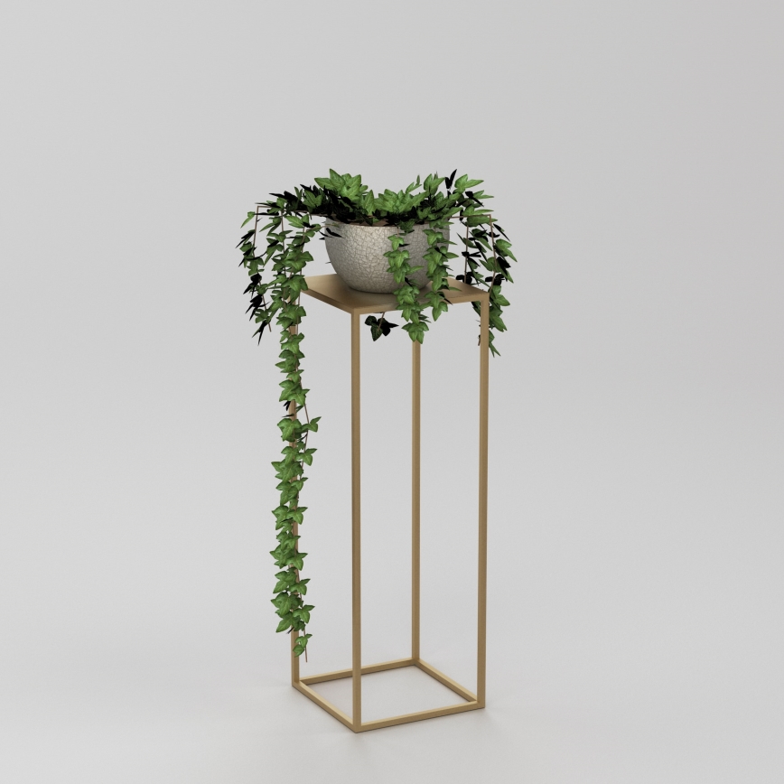 Soporte para flores 70x24 cm dorado