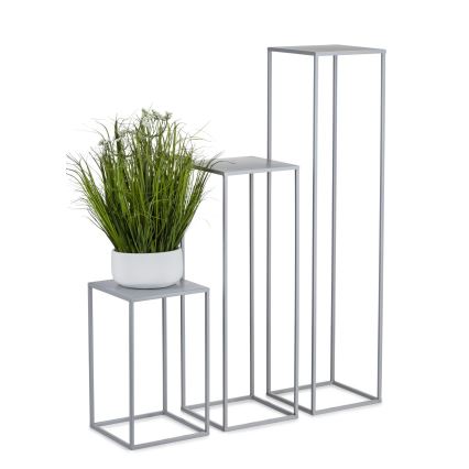 Soporte para flores 70x24 cm gris