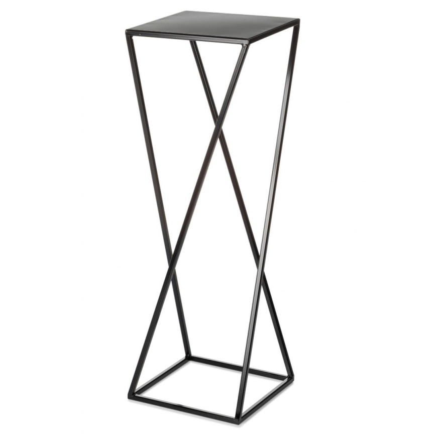 Soporte para flores 70x24 cm negro