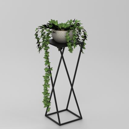 Soporte para flores 70x24 cm negro