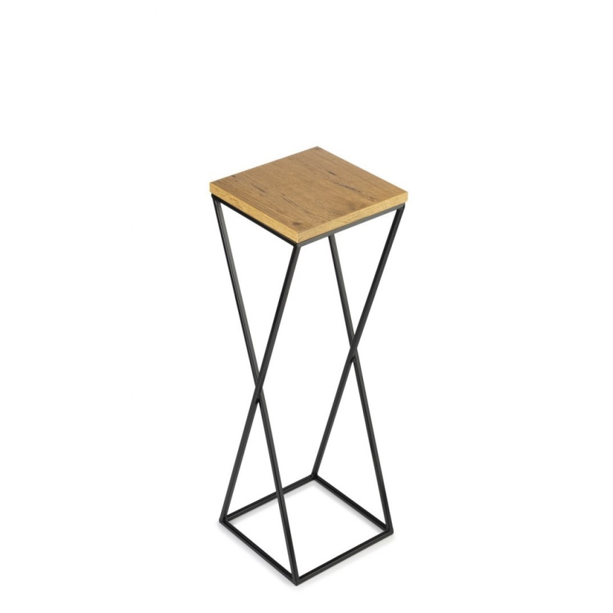 Soporte para flores 70x24 cm negro/marrón