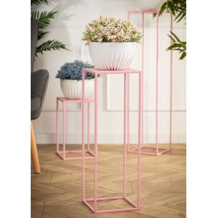 Soporte para flores 70x24 cm rosa