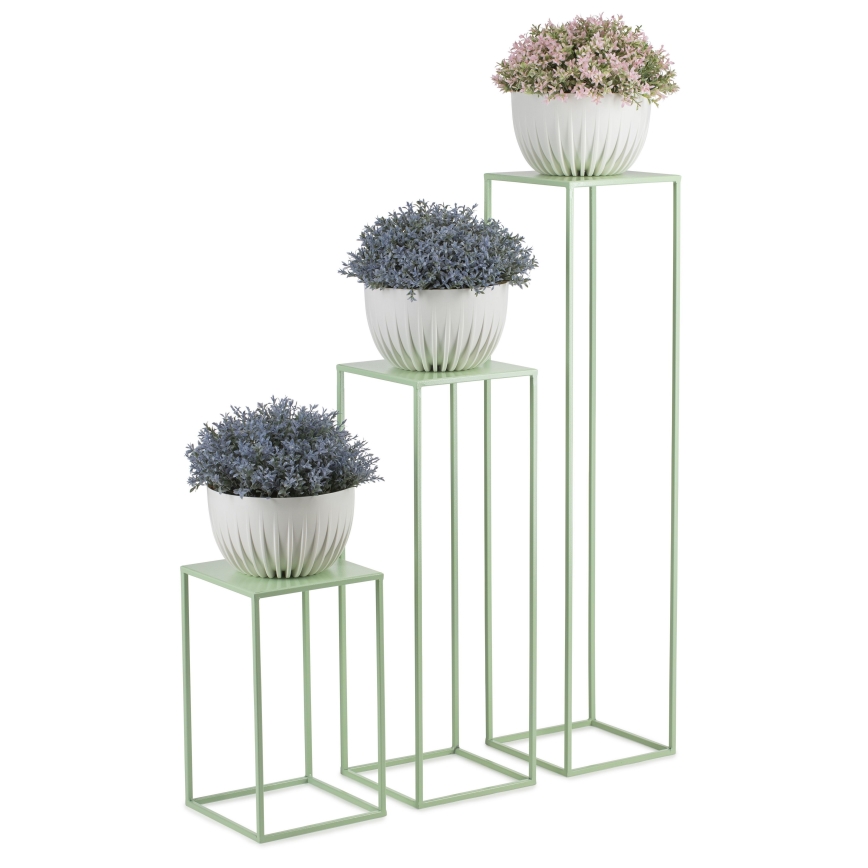 Soporte para flores 70x24 cm verde claro
