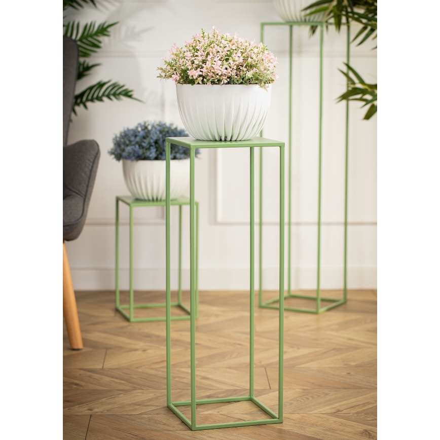 Soporte para flores 70x24 cm verde oscuro